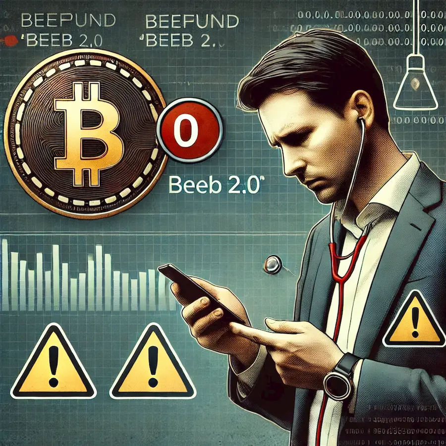 Beep 2.0 - Beefund Lança Criptomoeda Sem Valor de Mercado, Gerando Reclamações